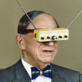 Gernsback's Teleyeglasses headset